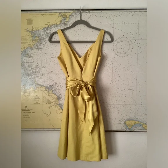 JCREW Canary Yellow A-Line Dress - Picture 11 of 16